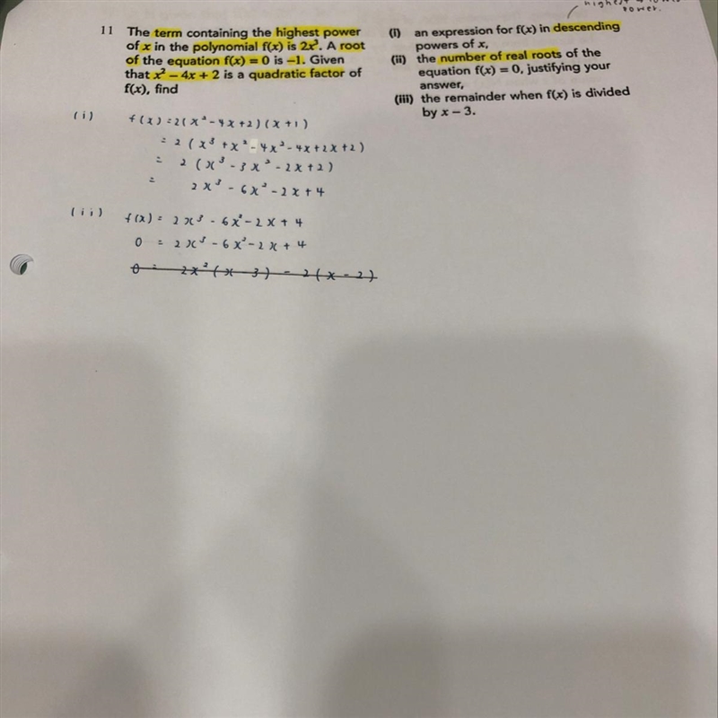 Hi:) I need help with (ii) , thanks!-example-1