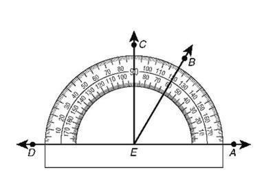 Find the measure of angle Angle AEB? A.90 Degrees b. 30 Degrees c. 60 Degrees d. 120 Degrees-example-1