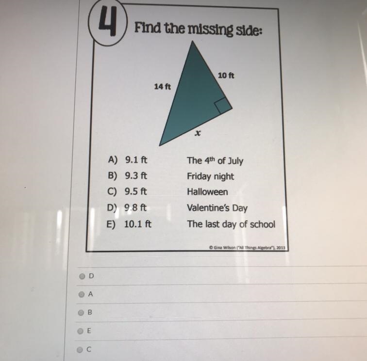 Find the missing side-example-1