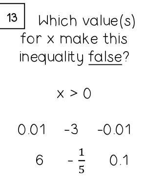 Which values for x make this inequality false?-example-1