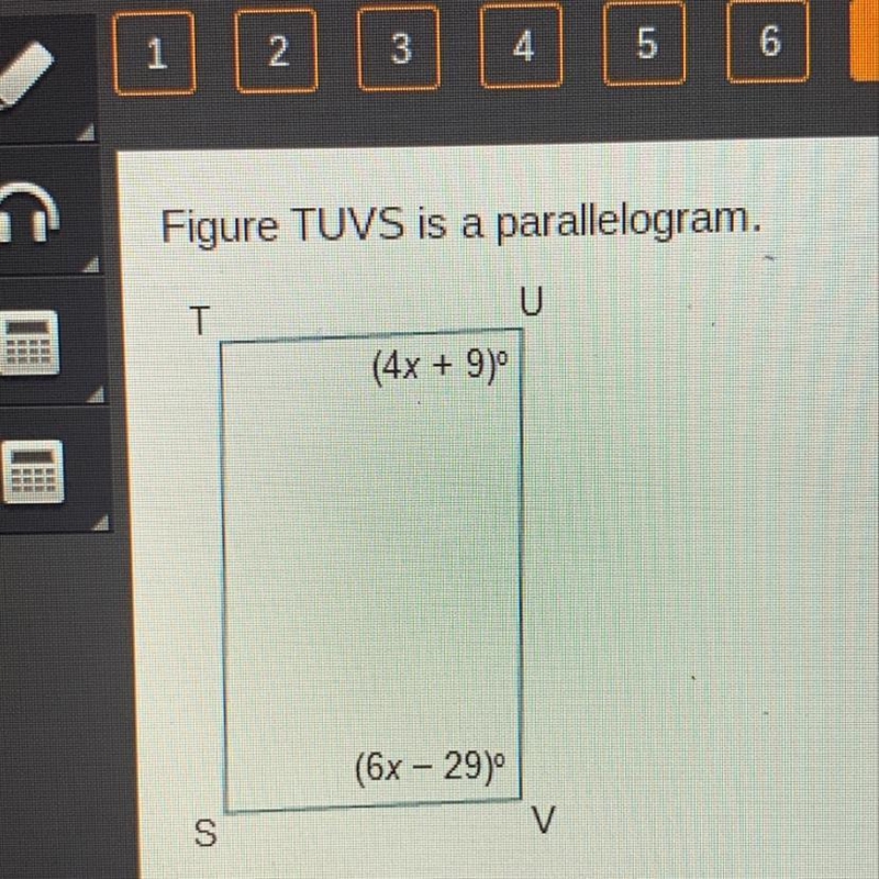 Which angles equal 912 A: Angles t & v B: angles s & u C: angles u & v-example-1