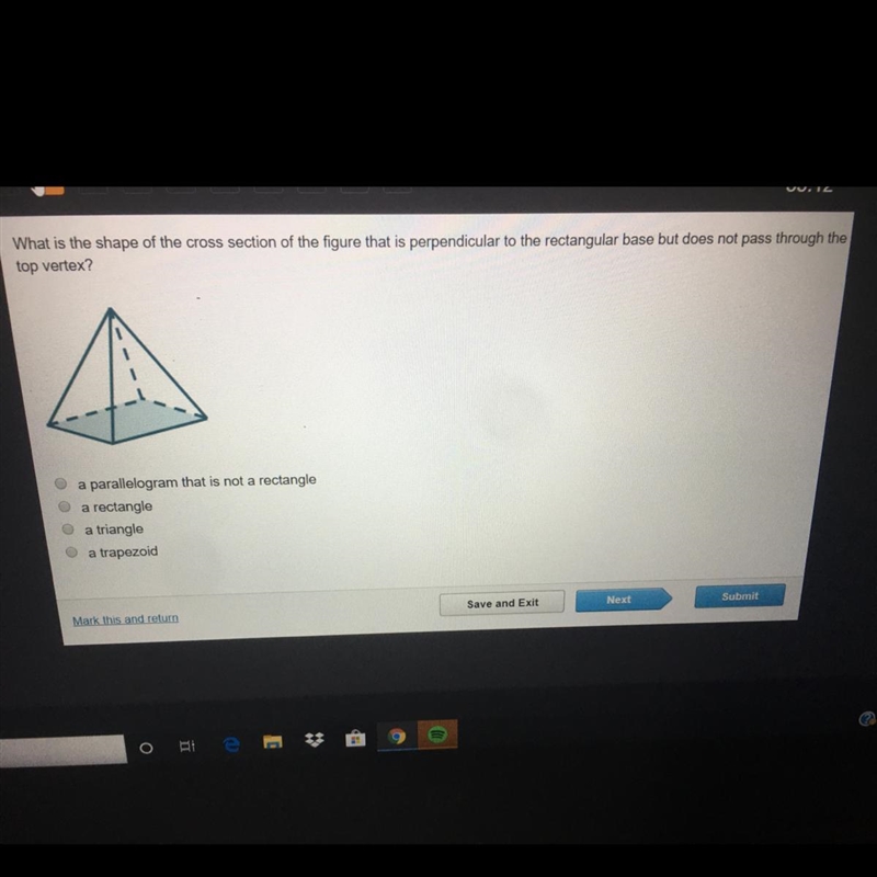 What is the shape of the the cross section PLEASE HELP-example-1