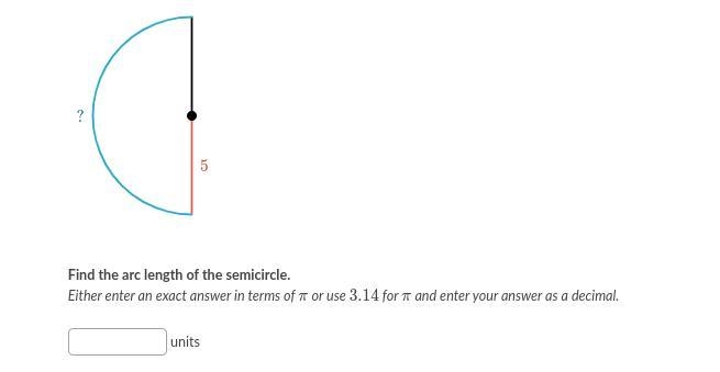 HEEEEEELLLLLLLLLPPPPPPPPPP!!!!!!!!!!!!!!!!!!!! Find the arc length of the semicircle-example-1