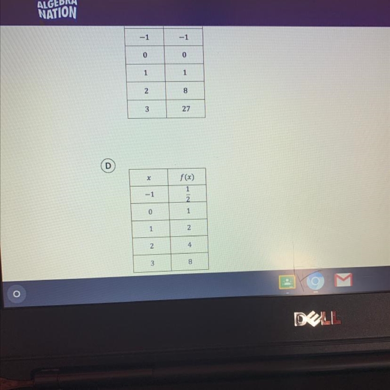 Which one is exponential ?or is it none ?-example-1