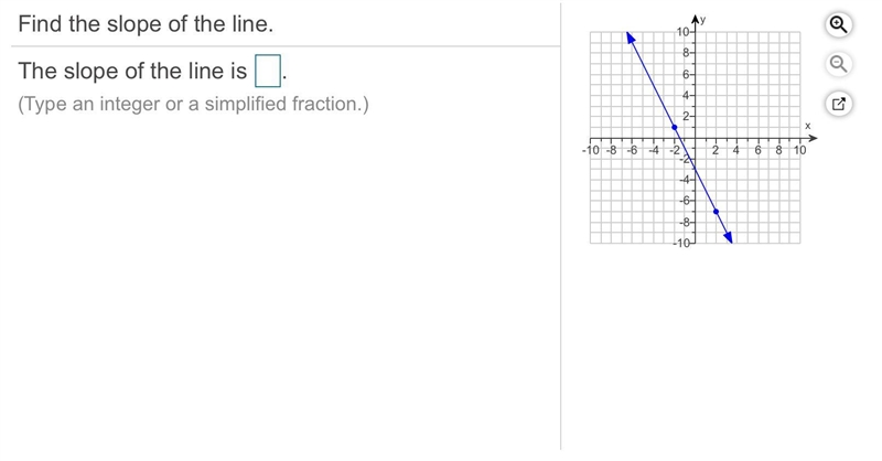 Find the slope of the line. (Please explain if you can, and answer in an integer/fraction-example-1