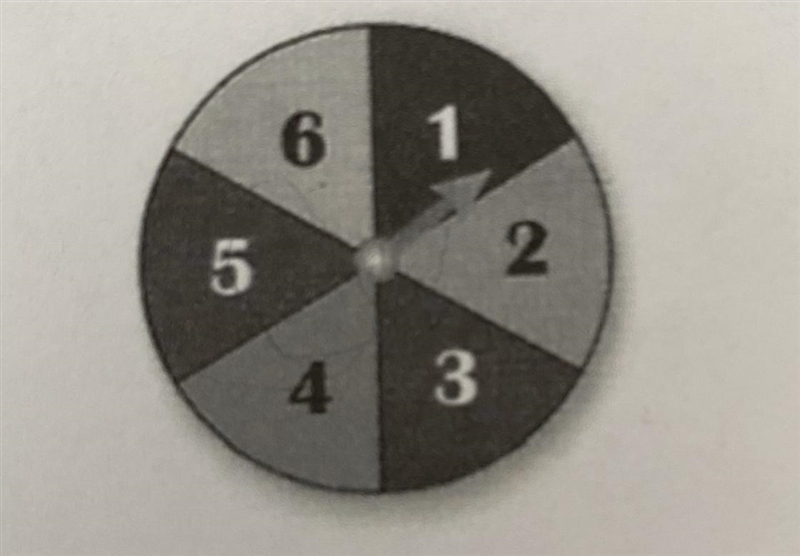 Describe the likelihood of spinning an odd number then an even number.-example-1