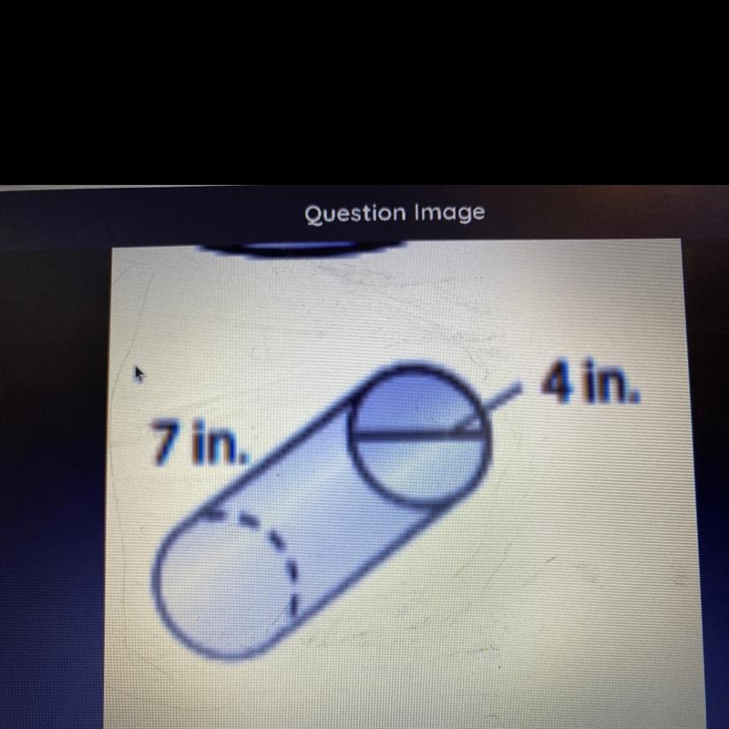 Find the volume of the cylinder. Round your answers to the nearest tenth If necessary-example-1