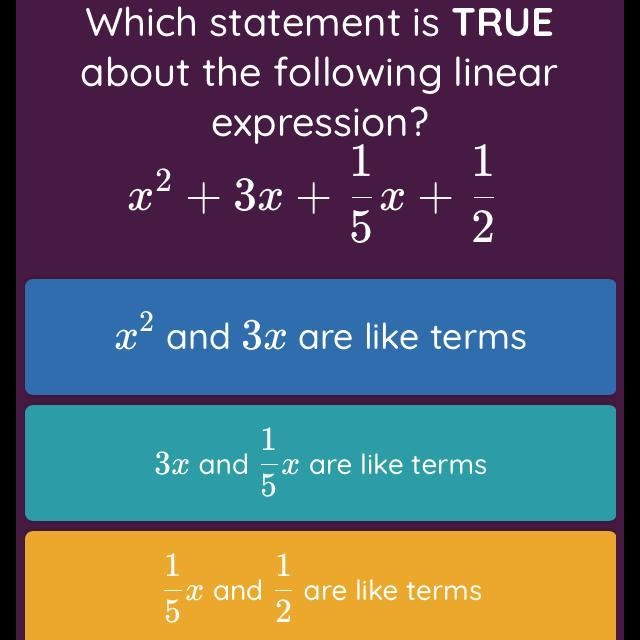 Which statement is True about the following linear expression?-example-1