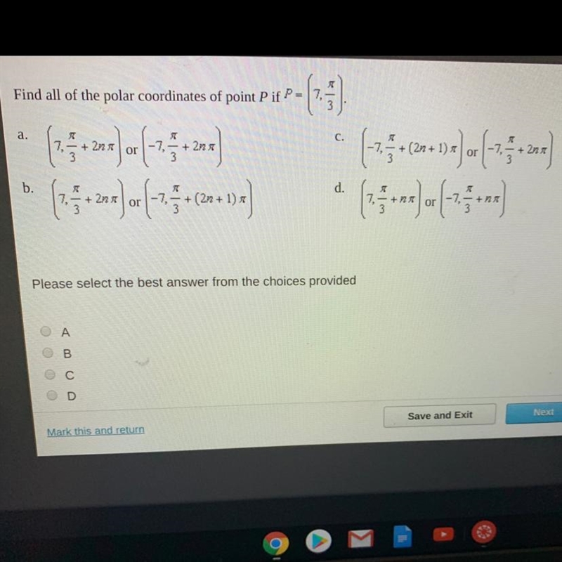 Find all of the polar coordinates of point P if P =-example-1