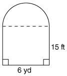 What does the perimeter of this figure consist of? one semicircle and four line segments-example-1