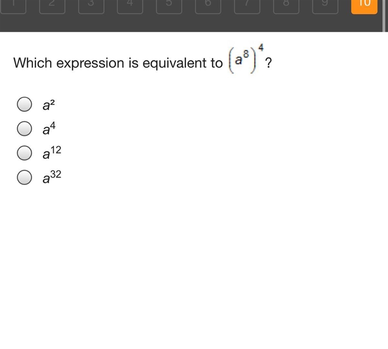 (a^8)^4 Please help me-example-1