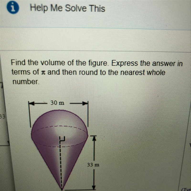 Find the volume of the figure. Please break it down for me trying to understand how-example-1