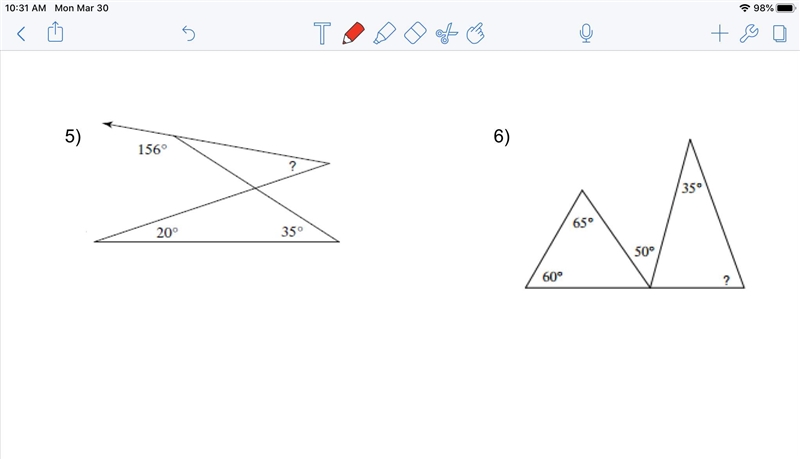 Find the missing angels please help me-example-4