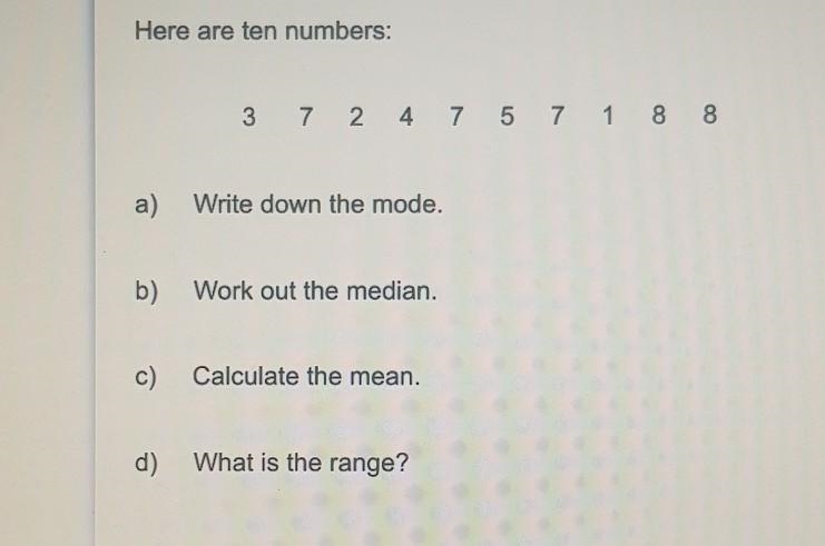 Here are ten numbers ​-example-1