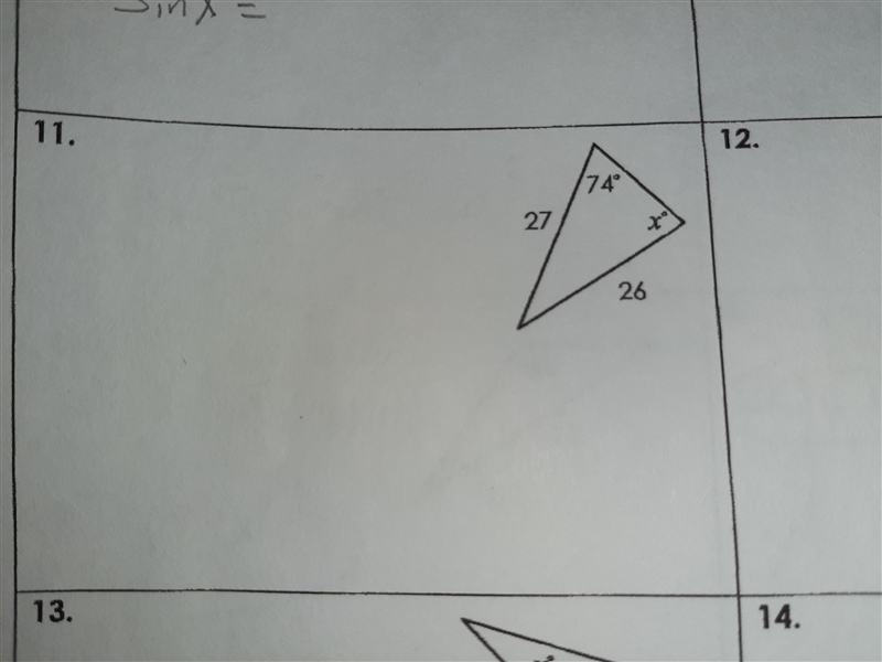 Directions: Use the Law of Sines to find each missing side or angle. Please help-example-1