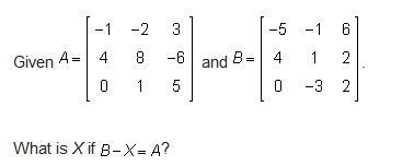 Given these what is X if B-X=A-example-1