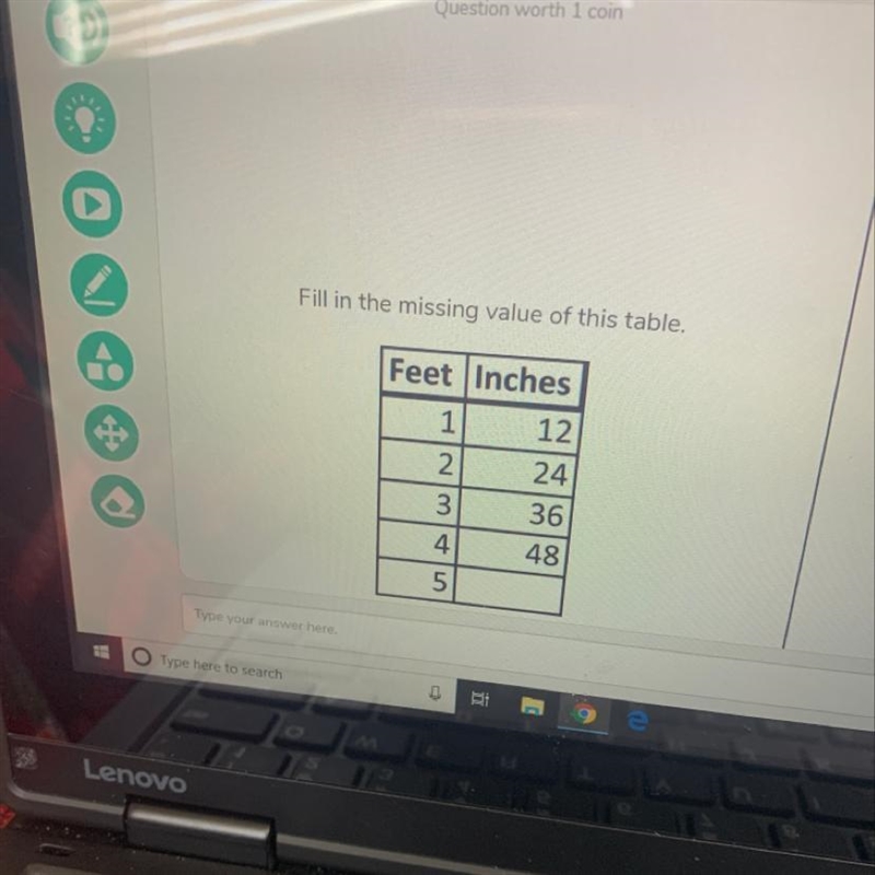 Fill in the missing value of this table-example-1