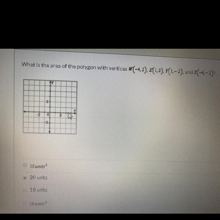 What is the area of the polygon with verticals-example-1