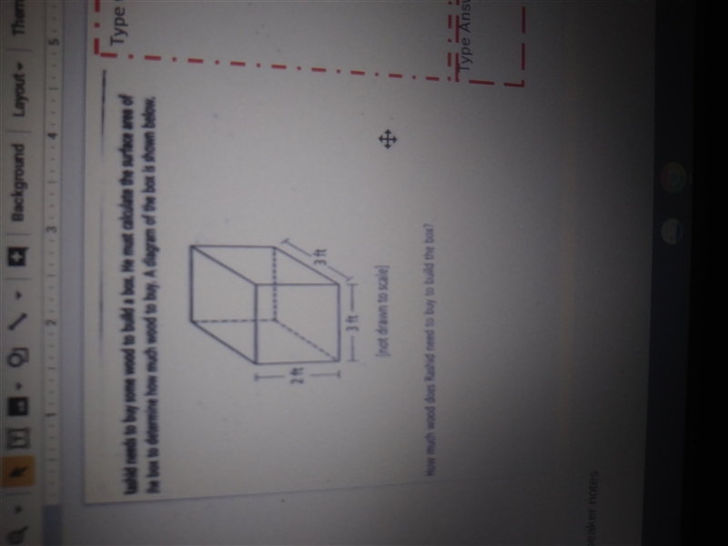 Rashid needs to by someone to build a box he must calculate the surface area of the-example-1