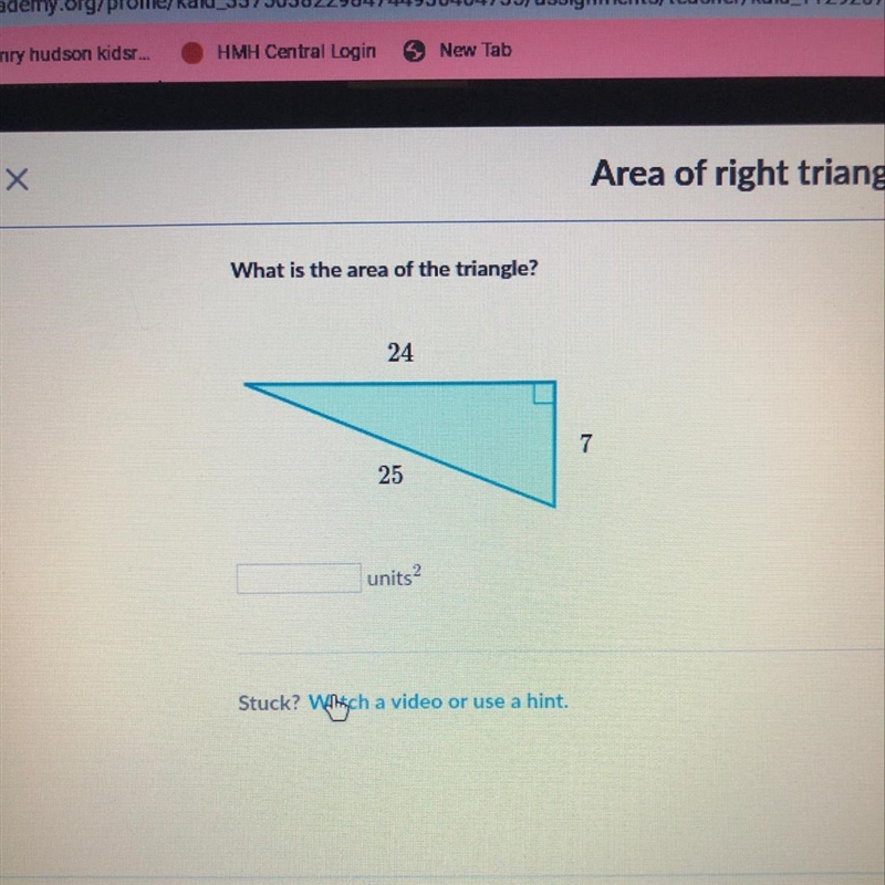 What’s the area of the triangle-example-1