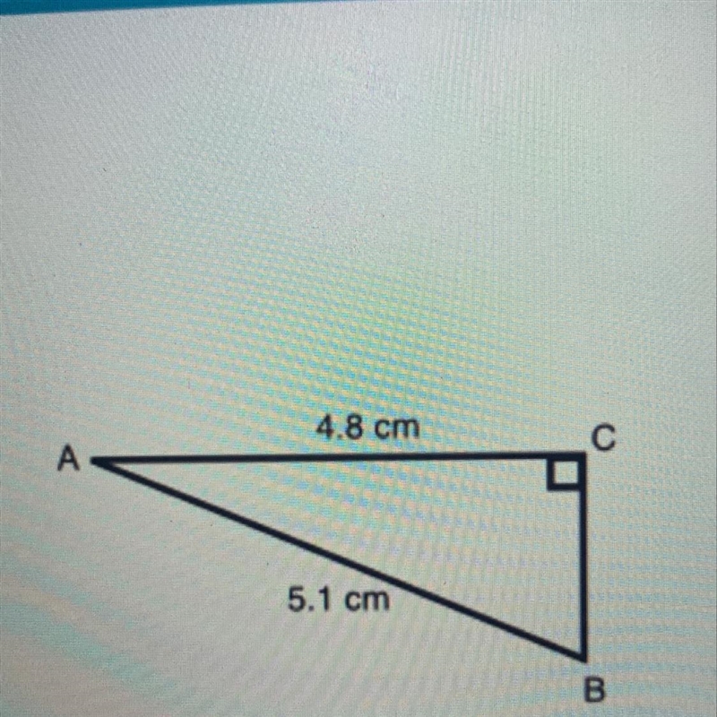 To the nearest degree, find the measure of angle B.-example-1