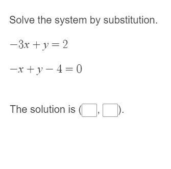 Solve the system by substitution!-example-1