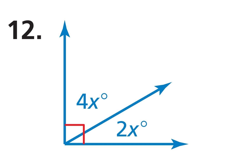 Tell whether the angles are adjacent or vertical. Then find the value of x.-example-1