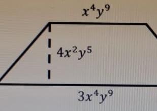 A) write in simplified form the value of the area of the trapesoid.​-example-1