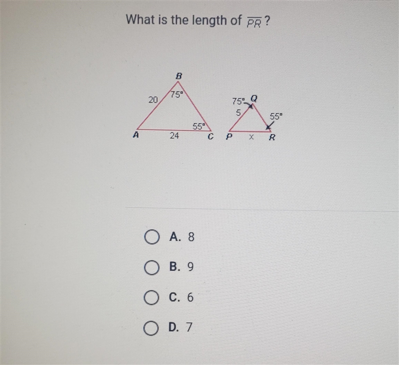 What is the length of PR?-example-1