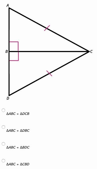 I Really Need Help With This Please. Which congruence statement is correct for these-example-1