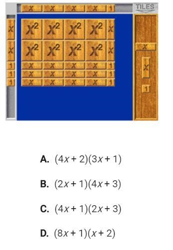 Some help please? What are the factors of the product represented below?-example-1