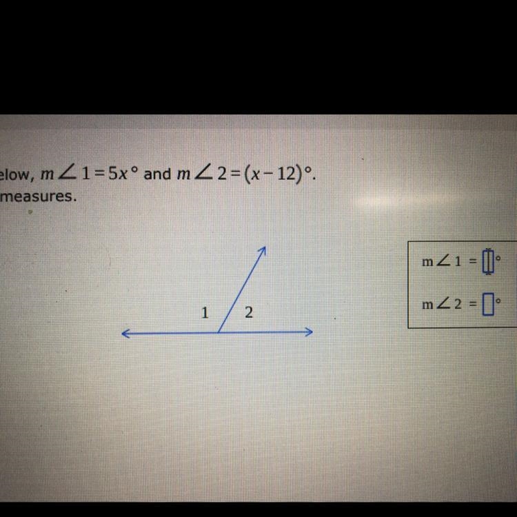 Find missing angle measures-example-1