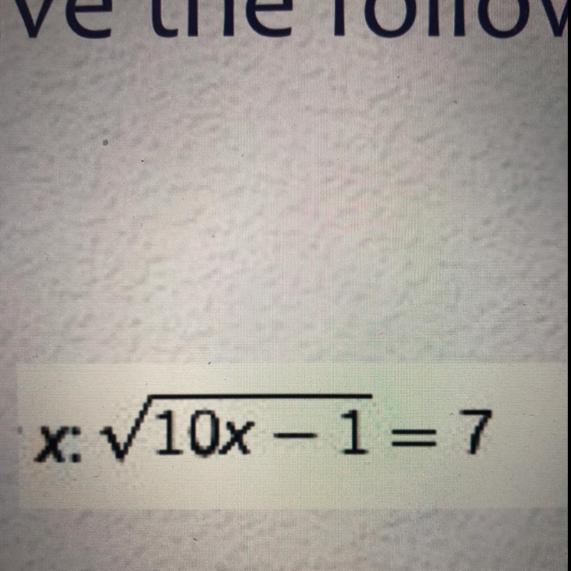 How do you solve the following for x?-example-1