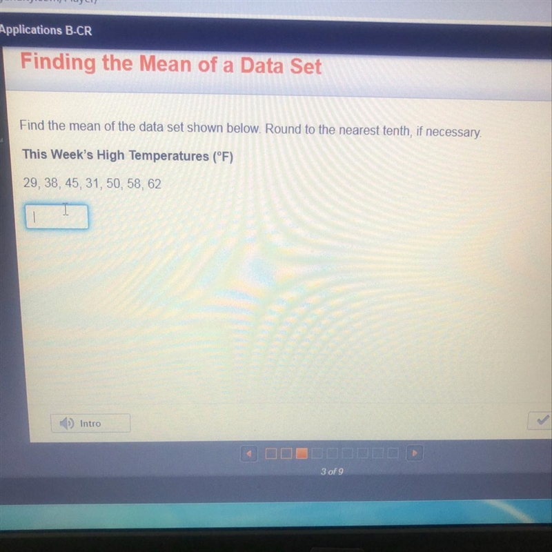 Find the mean of the data shown below-example-1