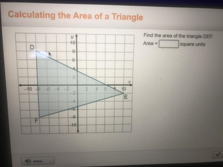 Find the area of the triangle DEF-example-1