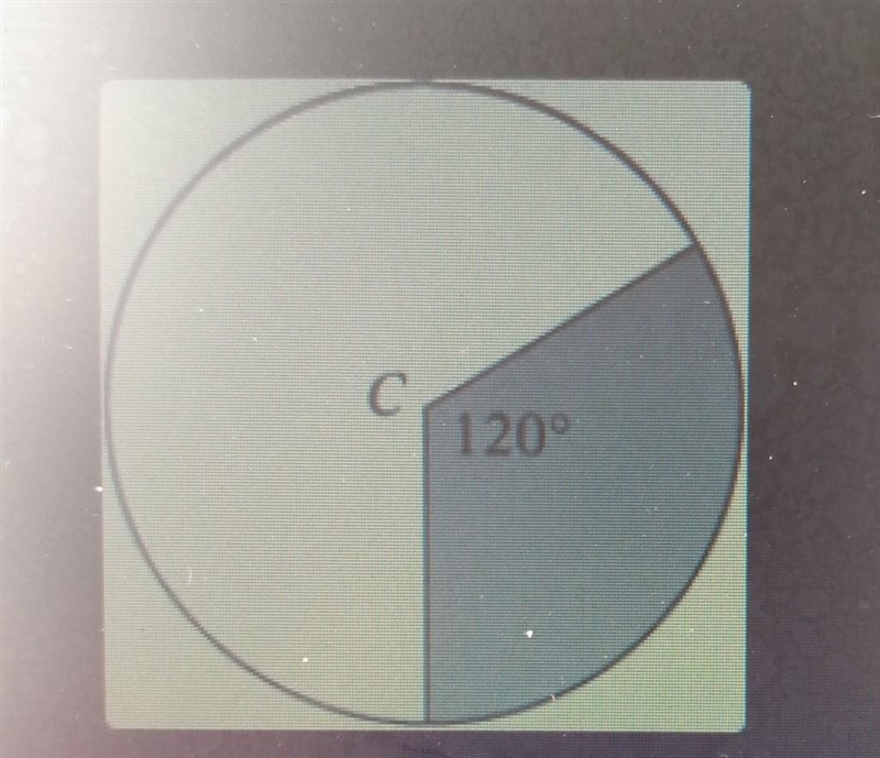 If the radius is 12in, find the area of the shaded sector of the circle​-example-1