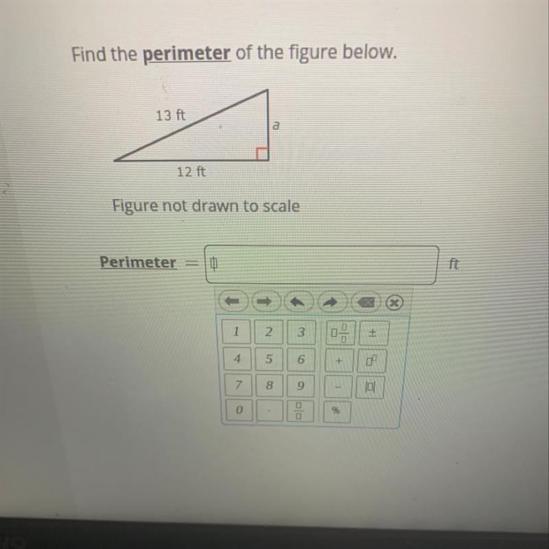 What is the perimeter This Pythagorean theorem-example-1