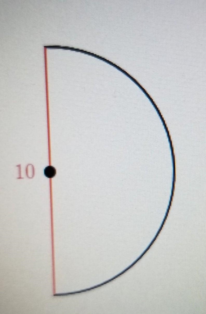 Please hurry and help me!!!! Find the area of the semicircular. Either enter answer-example-1