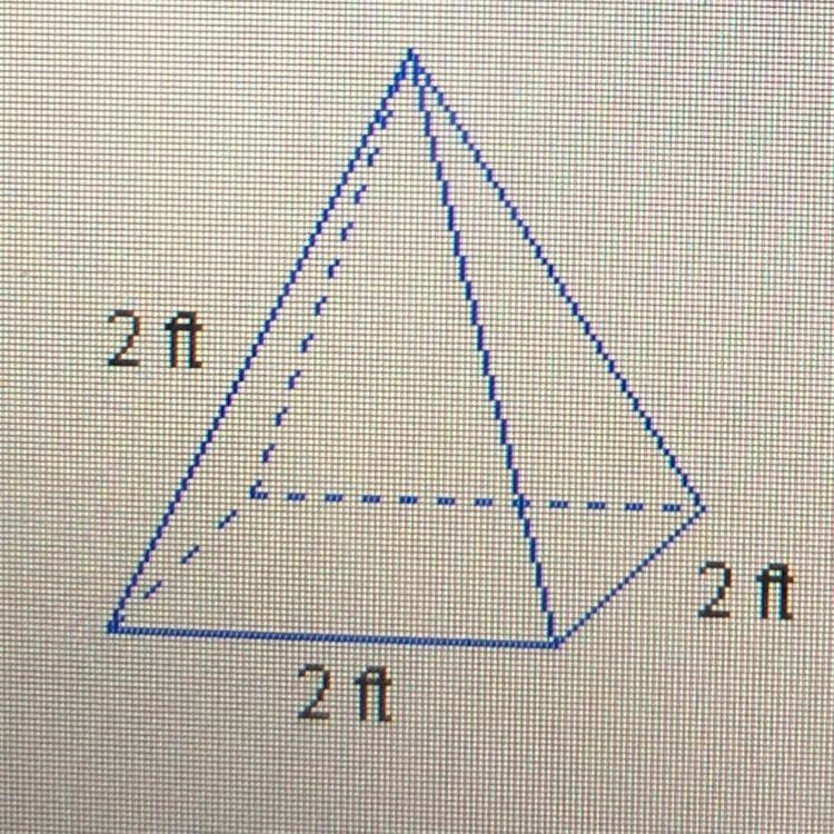 Which correctly describes a cross section of the square pyramid? Select three options-example-1