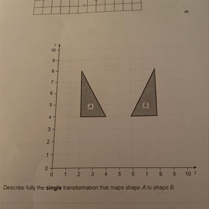 Help!! ASAP maths exam coming up what transformation is this and tell me what does-example-1