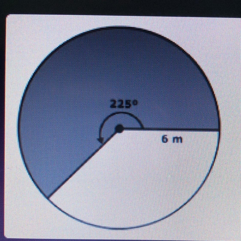 Find the area of the shaded area, Use 3.14 for pi.-example-1