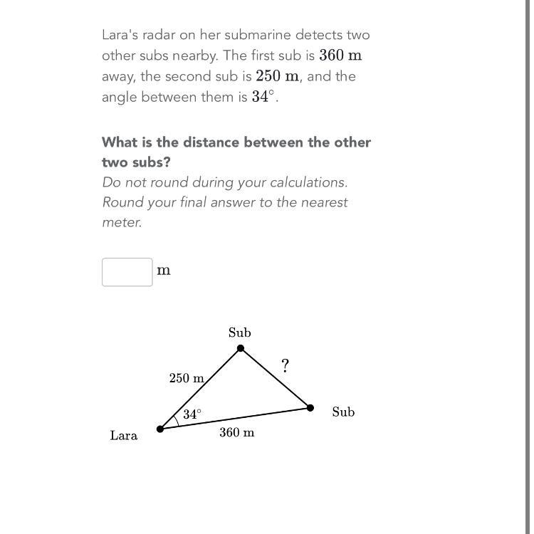 Please help I need to to know the answer to the nearest meter-example-1