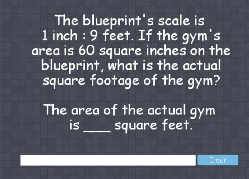 Find the area of the ACTUAL gym-example-1