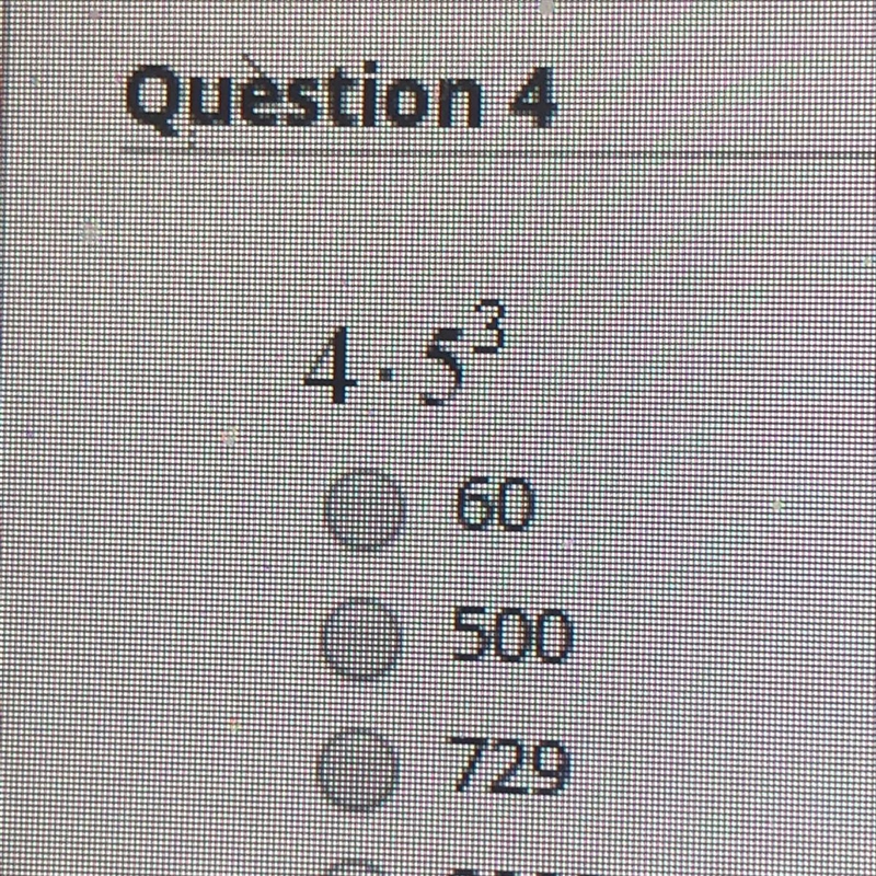 Question 4 4.53 60 500 729 8000-example-1