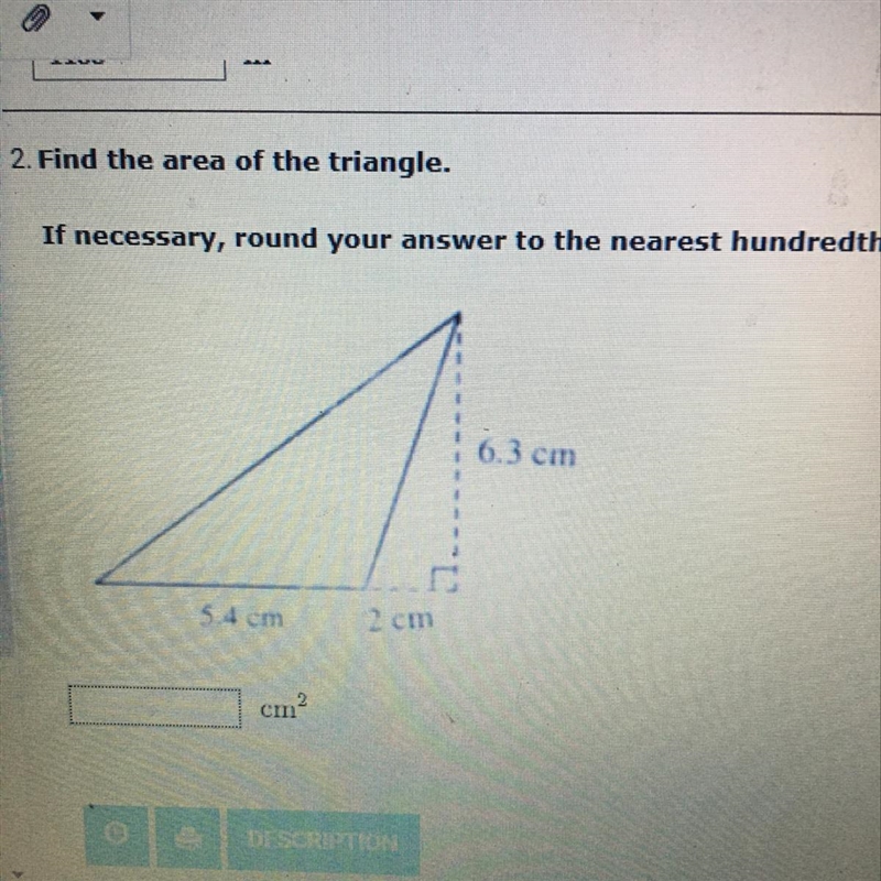 Find the area of the triangle.-example-1