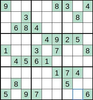 SOLVE SIMPLE {3×3} SUDOKU-example-1