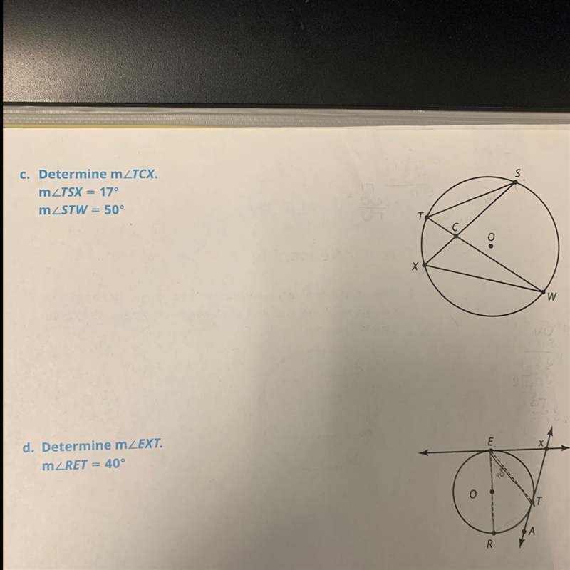 I need help with these two questions plzzz. Geometry-example-1