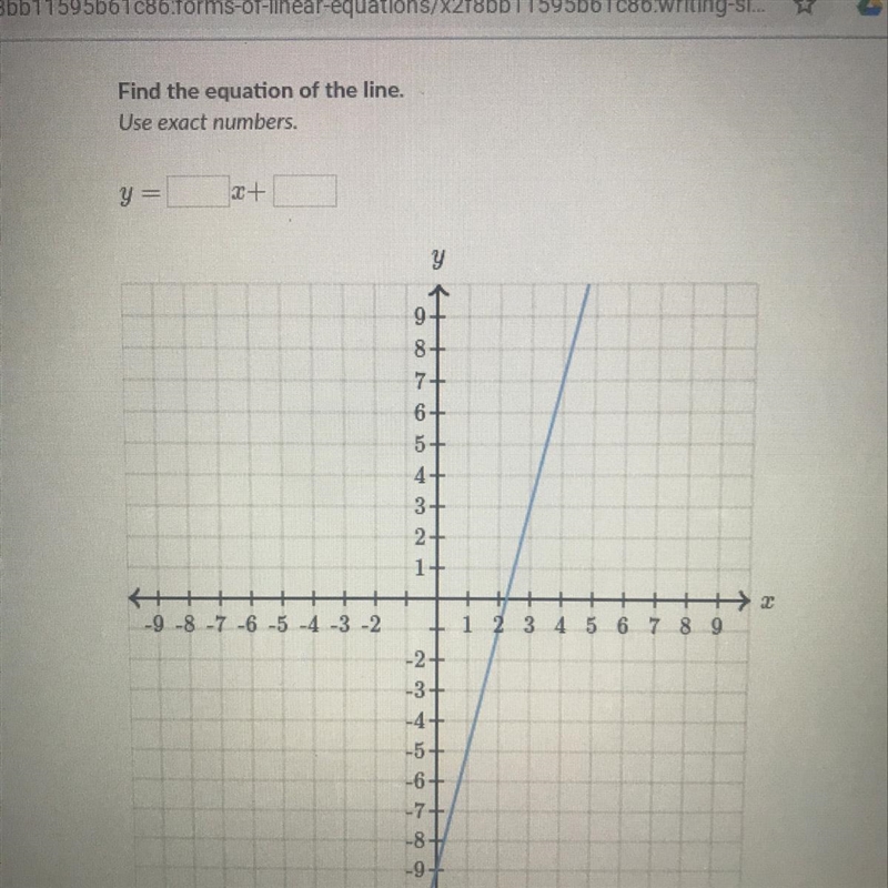 Find the equation of the line.-example-1