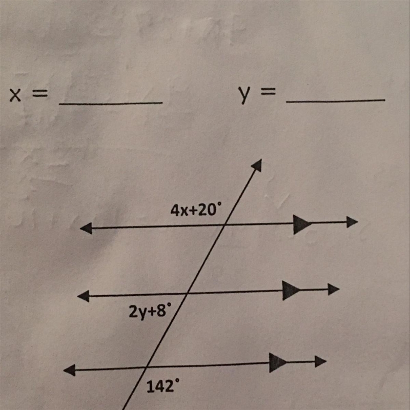 Help? How can I find what y and w will equal to? What do they equal to?-example-1