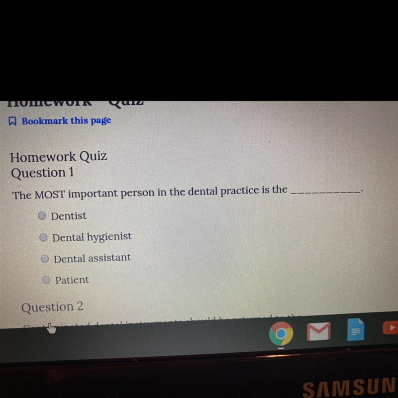 Who is the most important person in the dental practice-example-1